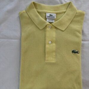 Lacoste polo shirt yellow size 6